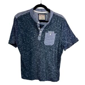 Hudson Barrow NYC Gentlemen's Outfitter Men's Lg Heathered Henley Pocket T-Shirt